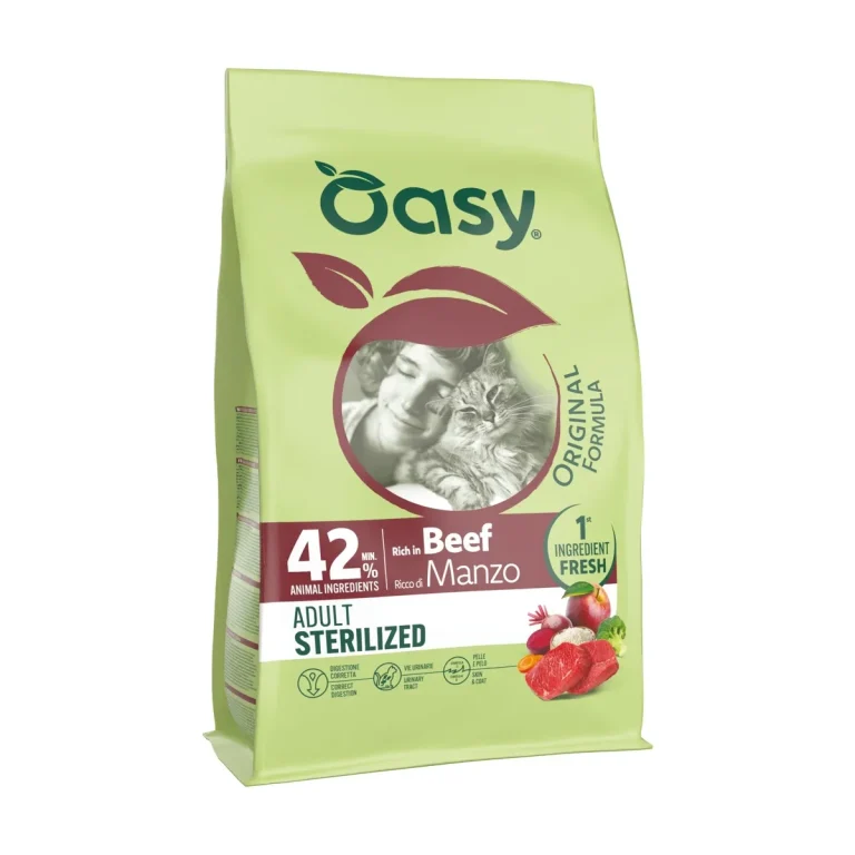 OASY GATTO ORIGINAL STERILIZED MANZO 1,5 KG