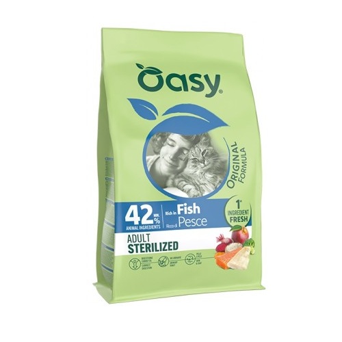 OASY GATTO ORIGINAL STERILIZED PESCE 1,5 KG