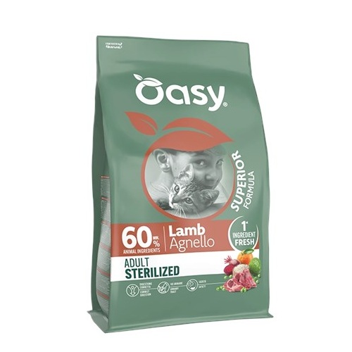 OASY GATTO STERILISED AGNELLO 1,5 KG
