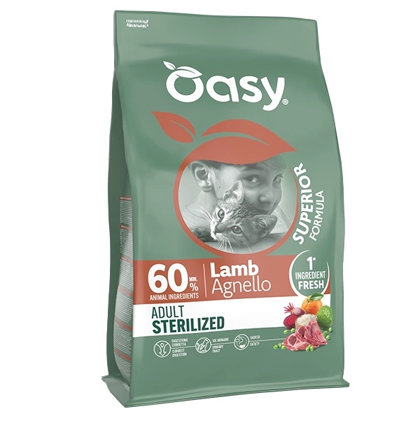 OASY GATTO STERILISED AGNELLO 300 GR