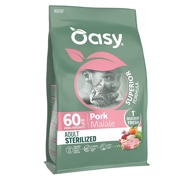 OASY GATTO STERILISED MAIALE 1,5 KG
