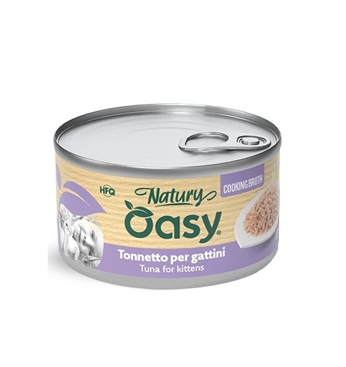 OASY NATURY BRODO COTTURA TONNETTO PER GATTINI 85 GR