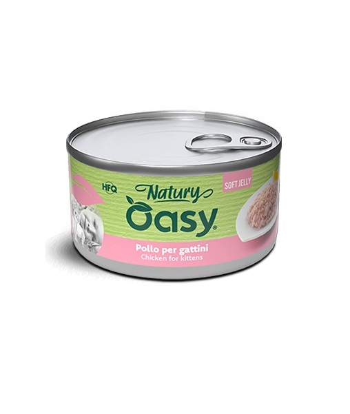 OASY NATURY GATTO SOFT JELLY POLLO PER GATTINI 85 GR