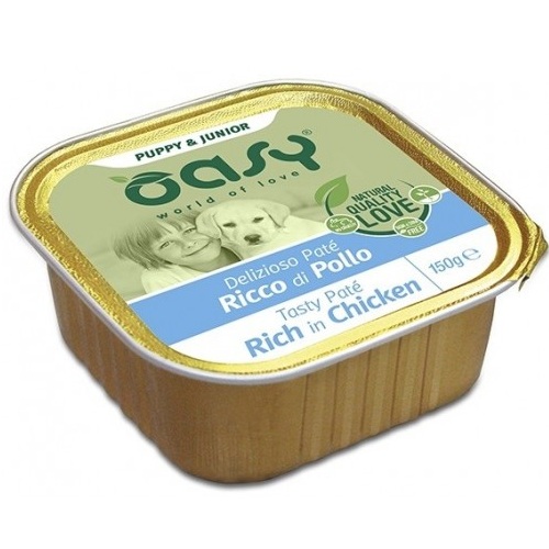 OASY PATE CANE PUPPY POLLO 150GR