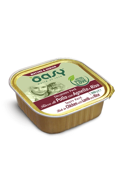 OASY PATE GATTO ADULT POLLO E AGNELLO 100G