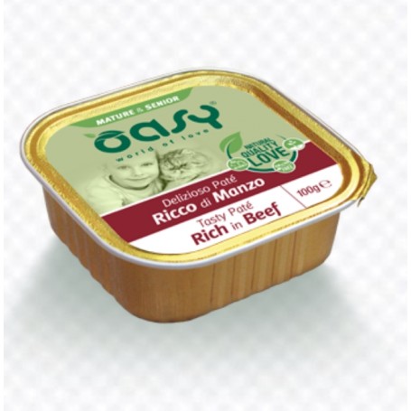 OASY PATE GATTO SENIOR MANZO 100G