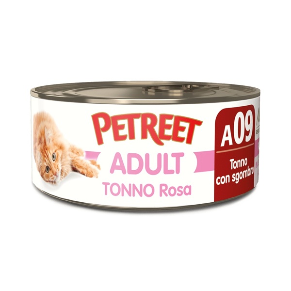 PETREET NATURA TONNO ROSA CON SGOMBRO 70GR
