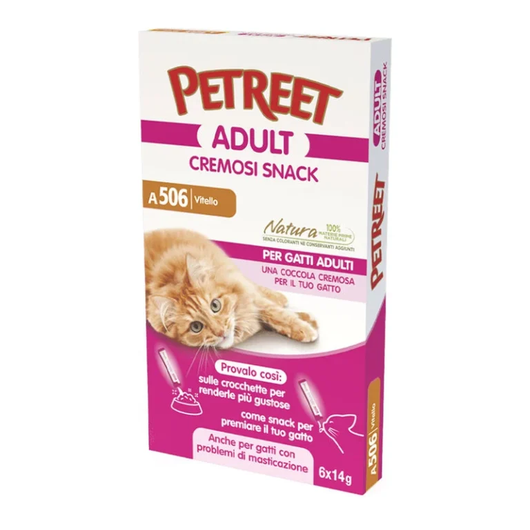 PETREET SNACK CREMOSI VITELLO 6X14G