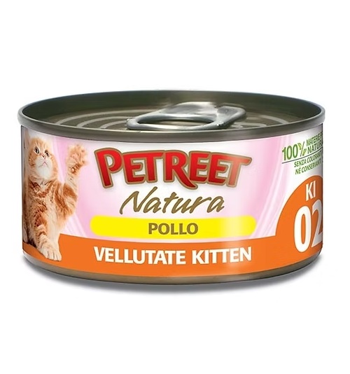 PETREET VELLUTATE 02 KITTEN POLLO 60 GR