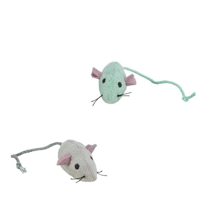 TRIXIE 2 TOPOLINI CON CAMPANELLO IN PELUCHE